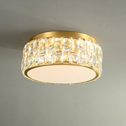 Noctis Crystal Ceiling Lamp | Brass & Crystal | Gold