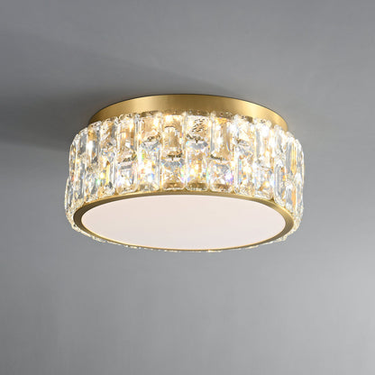 Noctis Crystal Ceiling Lamp | Brass & Crystal | Gold