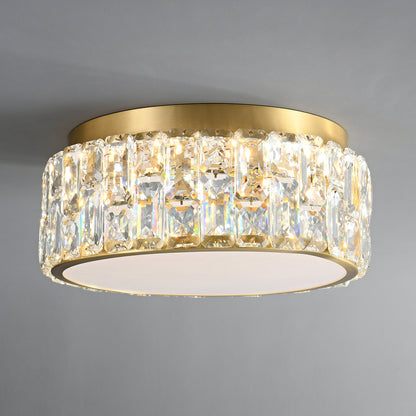 Noctis Crystal Ceiling Lamp | Brass & Crystal | Gold