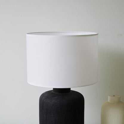 Nocturne Table Lamp | Textured Ceramic | Black and White