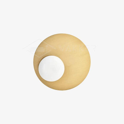 Nodes Angled Wall Sconce | Metal & Glass | Gold or Black