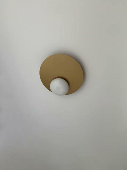 Nodes Angled Wall Sconce | Metal & Glass | Gold or Black
