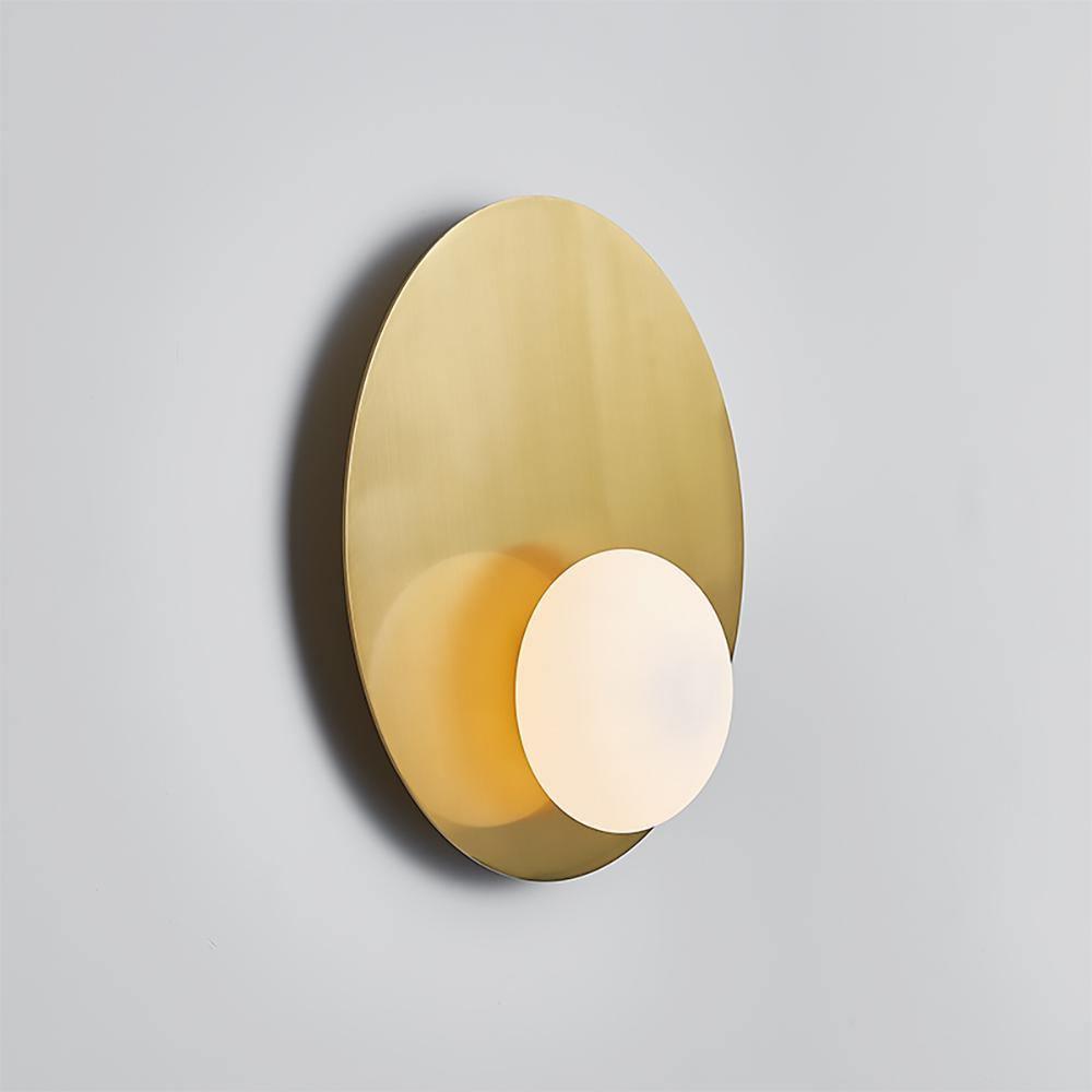 Nodes Angled Wall Sconce | Metal & Glass | Gold or Black