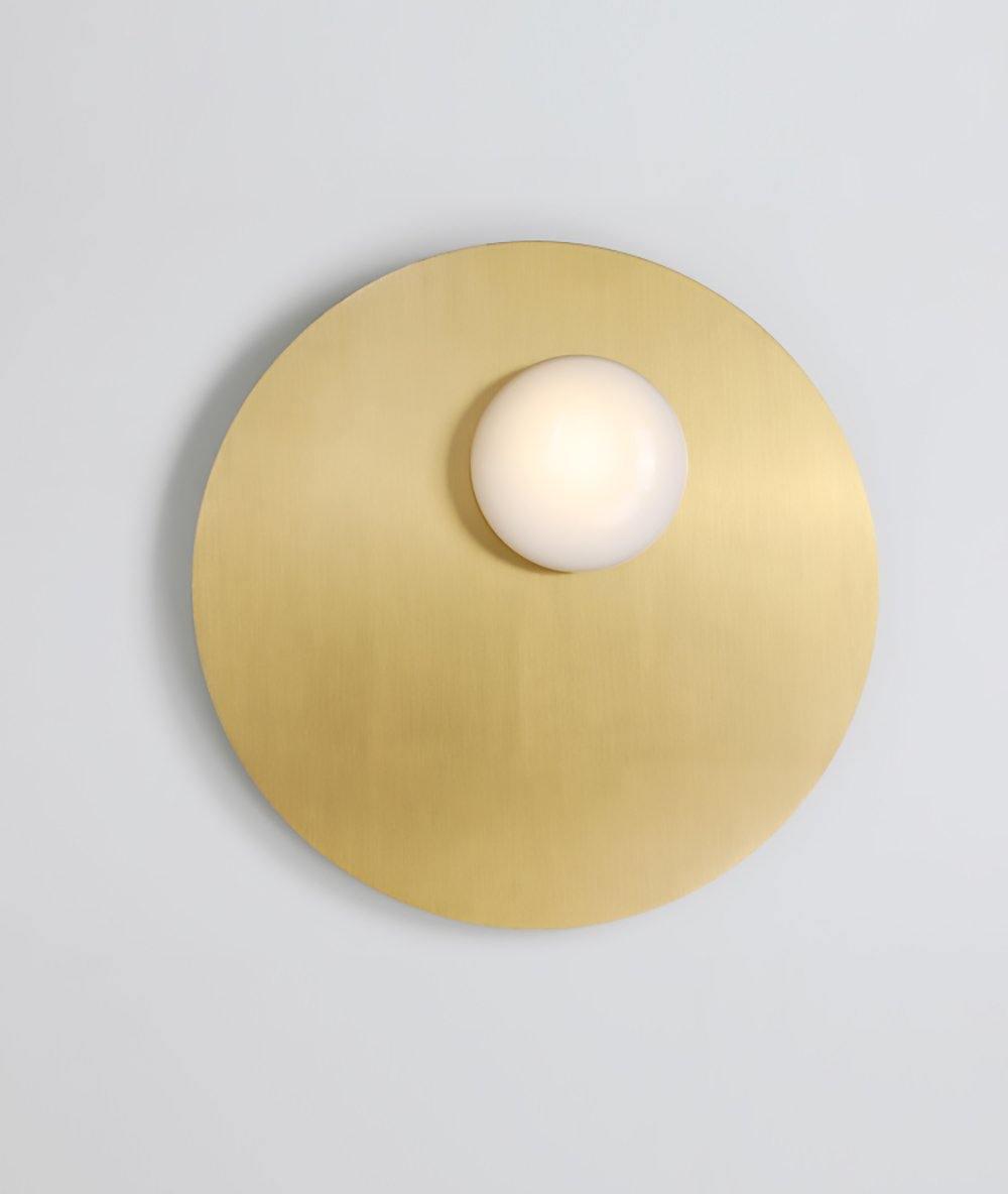 Nodes Angled Wall Sconce | Metal & Glass | Gold or Black
