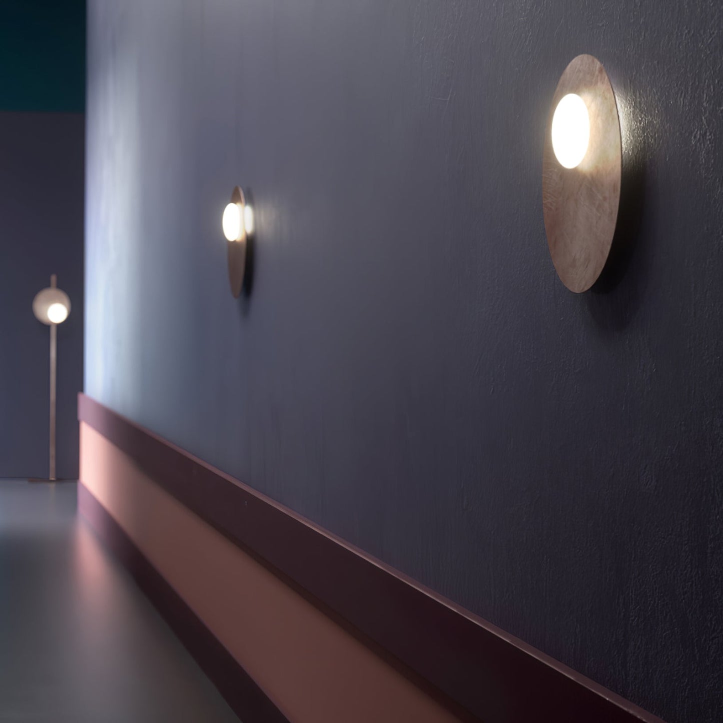 Nodes Angled Wall Sconce | Metal & Glass | Gold or Black