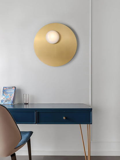 Nodes Angled Wall Sconce | Metal & Glass | Gold or Black