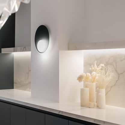 Nodes Angled Wall Sconce | Metal & Glass | Gold or Black
