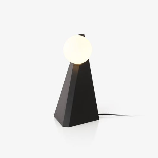 Noir Roy Table Lamp | Stainless Steel & Glass | Black & White