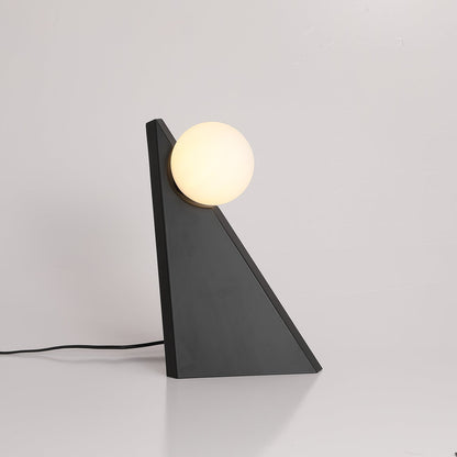 Noir Roy Table Lamp | Stainless Steel & Glass | Black & White