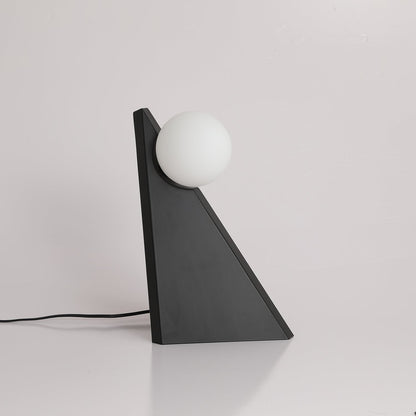 Noir Roy Table Lamp | Stainless Steel & Glass | Black & White