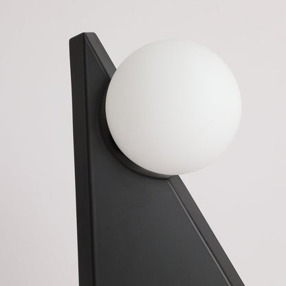 Noir Roy Table Lamp | Stainless Steel & Glass | Black & White