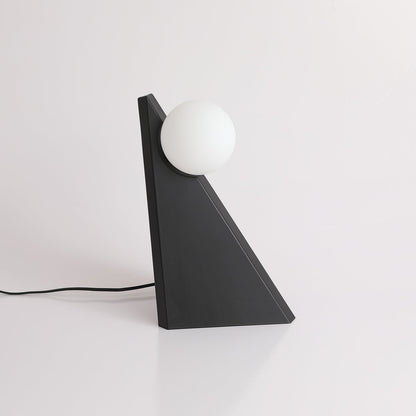 Noir Roy Table Lamp | Stainless Steel & Glass | Black & White