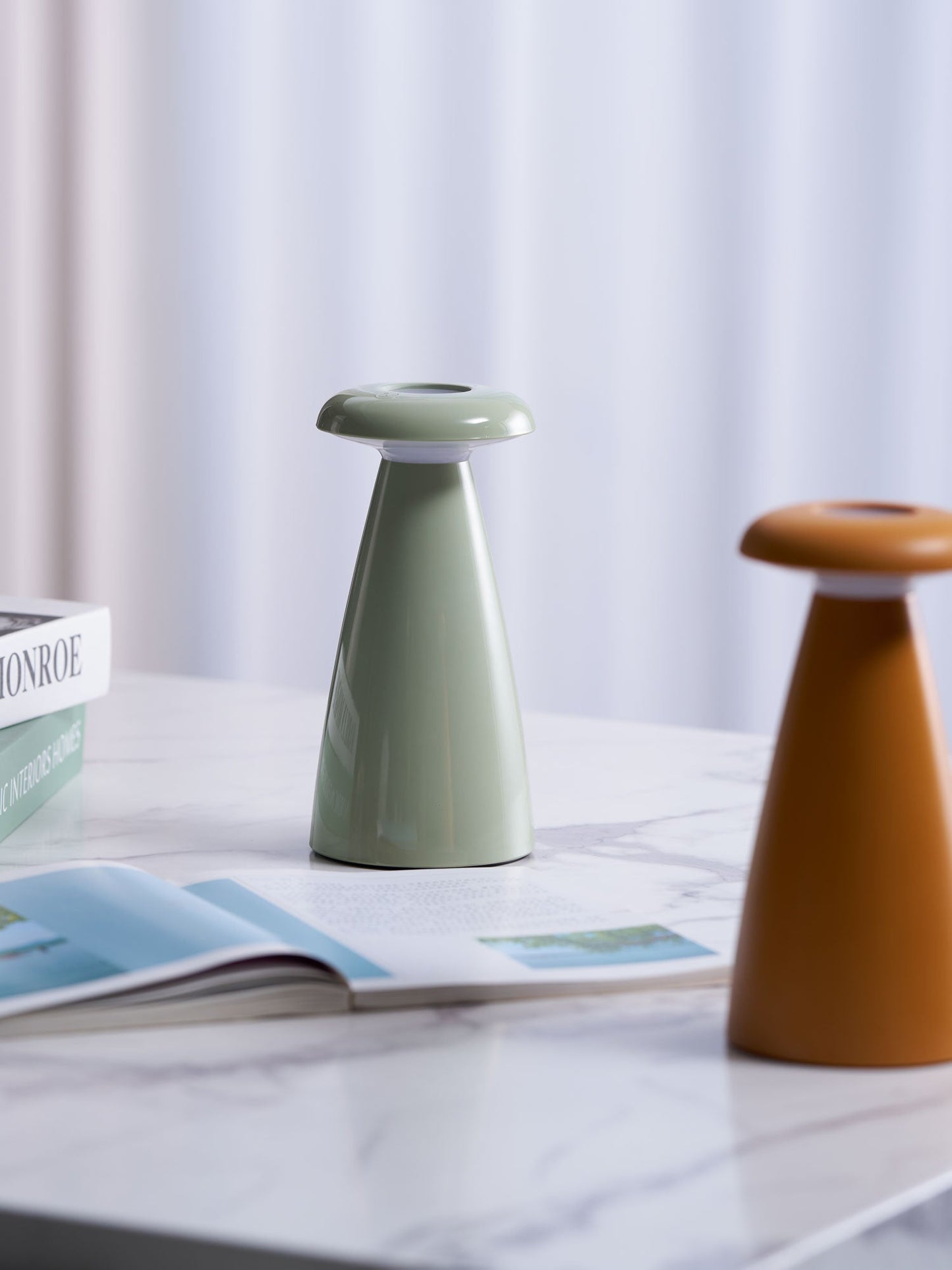 Noko Mushroom Table Lamp | Rechargeable | Grey, Green, Orange