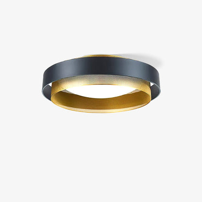 Nolan Ceiling Light | Iron & Metal | Vintage Gold/Black