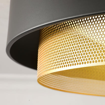 Nolan Ceiling Light | Iron & Metal | Vintage Gold/Black