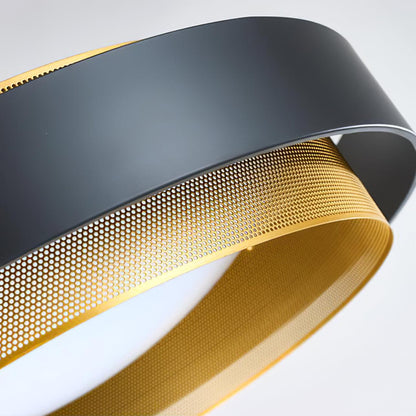 Nolan Ceiling Light | Iron & Metal | Vintage Gold/Black