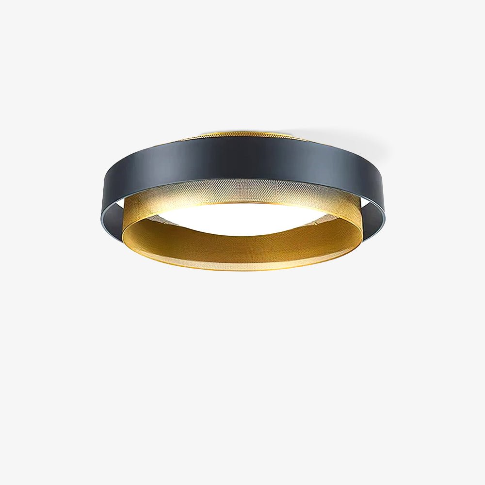 Nolan Ceiling Light | Iron & Metal | Vintage Gold/Black