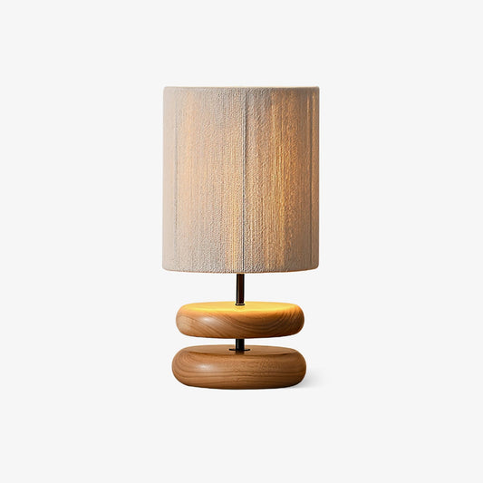 Nora Wood Table Lamp | Wood & Metal | Black and Walnut Color