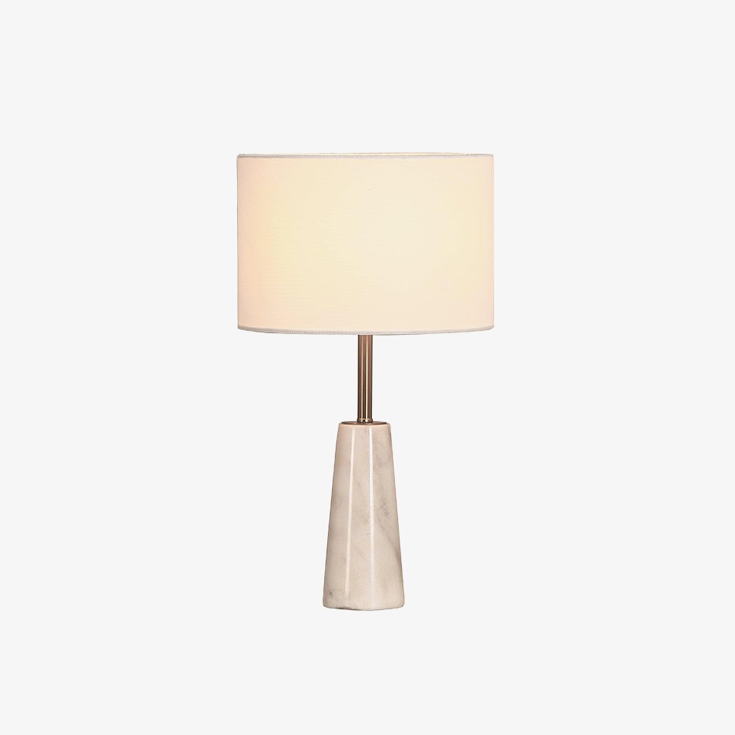 Norrington Table Lamp | Metal & Marble | Gold & White