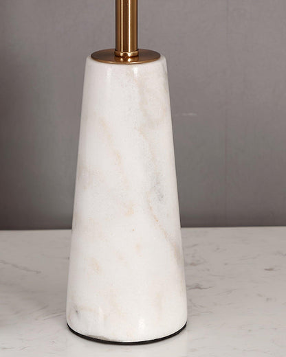 Norrington Table Lamp | Metal & Marble | Gold & White