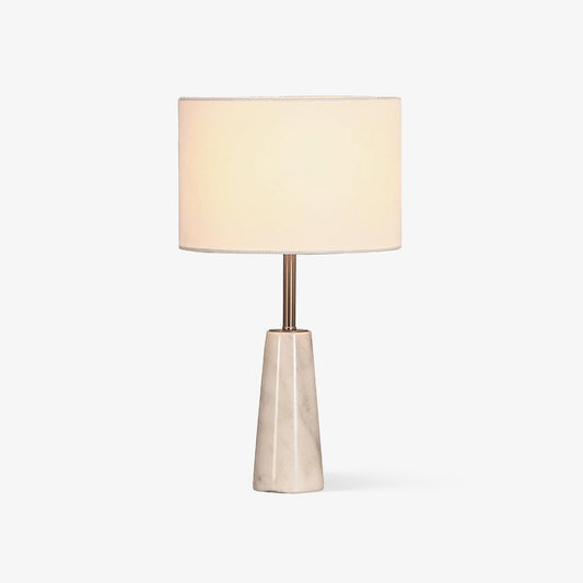 Norrington Table Lamp | Metal & Marble | Gold & White