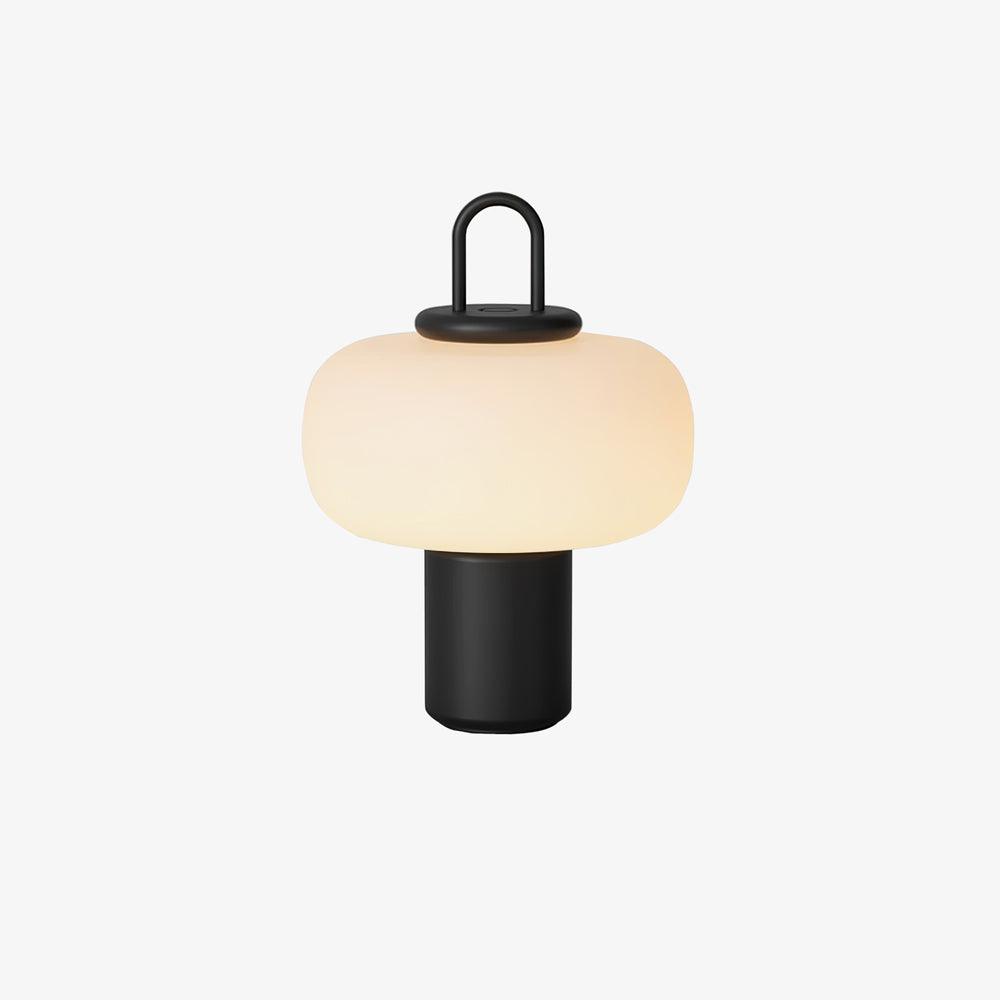 Nox Table Lamp | Metal & Glass | Black or Silver Finish