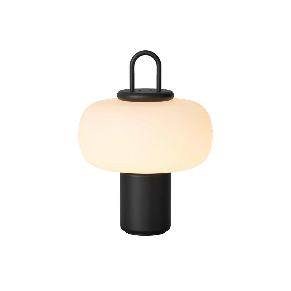 Nox Table Lamp | Metal & Glass | Black or Silver Finish