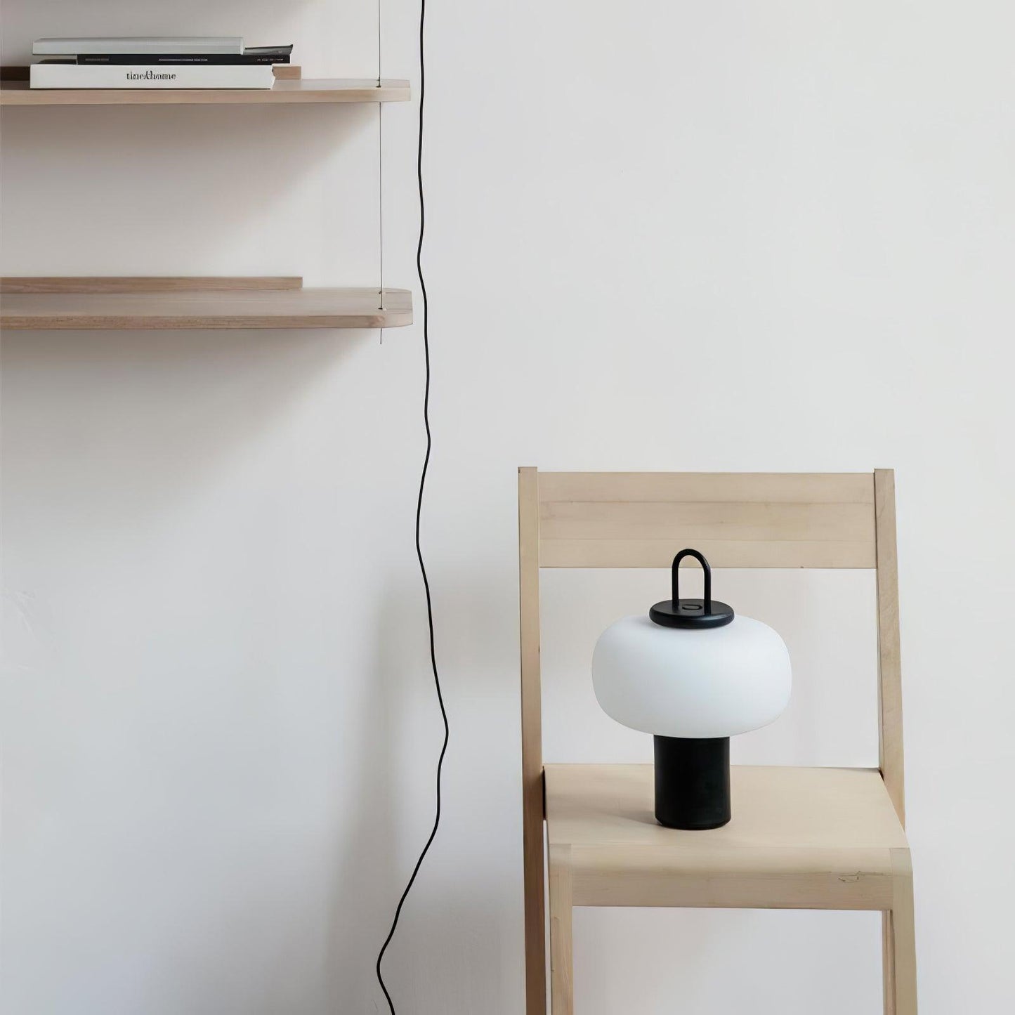 Nox Table Lamp | Metal & Glass | Black or Silver Finish
