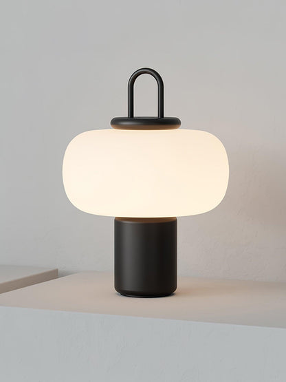Nox Table Lamp | Metal & Glass | Black or Silver Finish