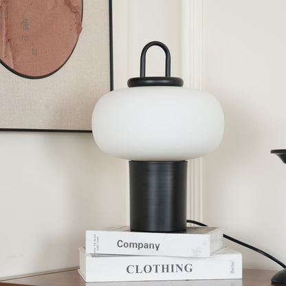 Nox Table Lamp | Metal & Glass | Black or Silver Finish