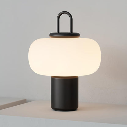 Nox Table Lamp | Metal & Glass | Black or Silver Finish