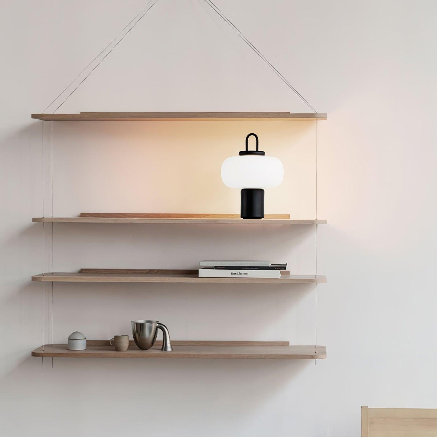 Nox Table Lamp | Metal & Glass | Black or Silver Finish