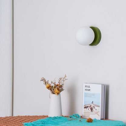 Nuvol Wall Lamp Set | Metal & Glass | 2-Pack, Available in Green, Beige, Shrimp Pink, Black, Red