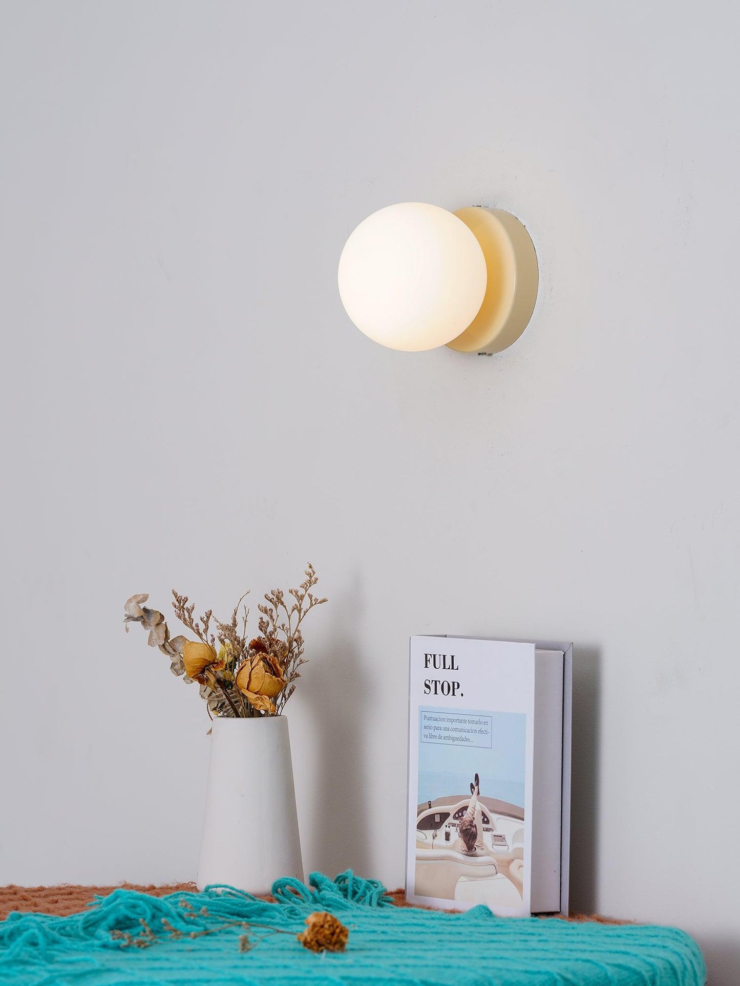 Nuvol Wall Lamp Set | Metal & Glass | 2-Pack, Available in Green, Beige, Shrimp Pink, Black, Red