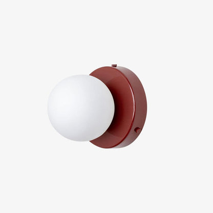Nuvol Wall Lamp Set | Metal & Glass | 2-Pack, Available in Green, Beige, Shrimp Pink, Black, Red
