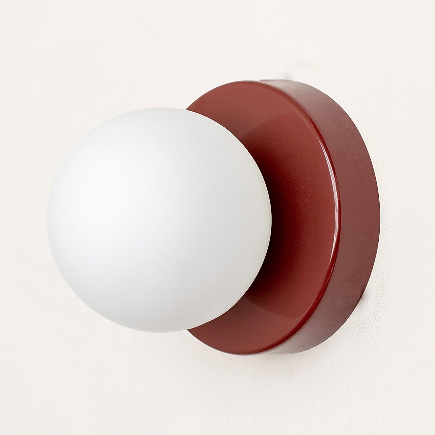 Nuvol Wall Lamp Set | Metal & Glass | 2-Pack, Available in Green, Beige, Shrimp Pink, Black, Red