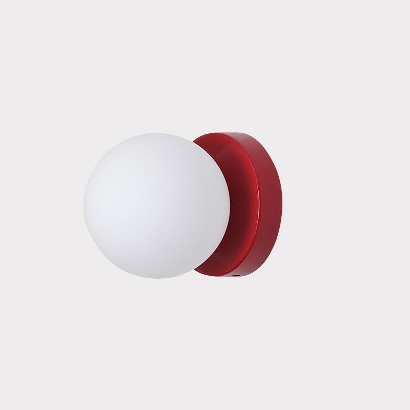 Nuvol Wall Lamp Set | Metal & Glass | 2-Pack, Available in Green, Beige, Shrimp Pink, Black, Red