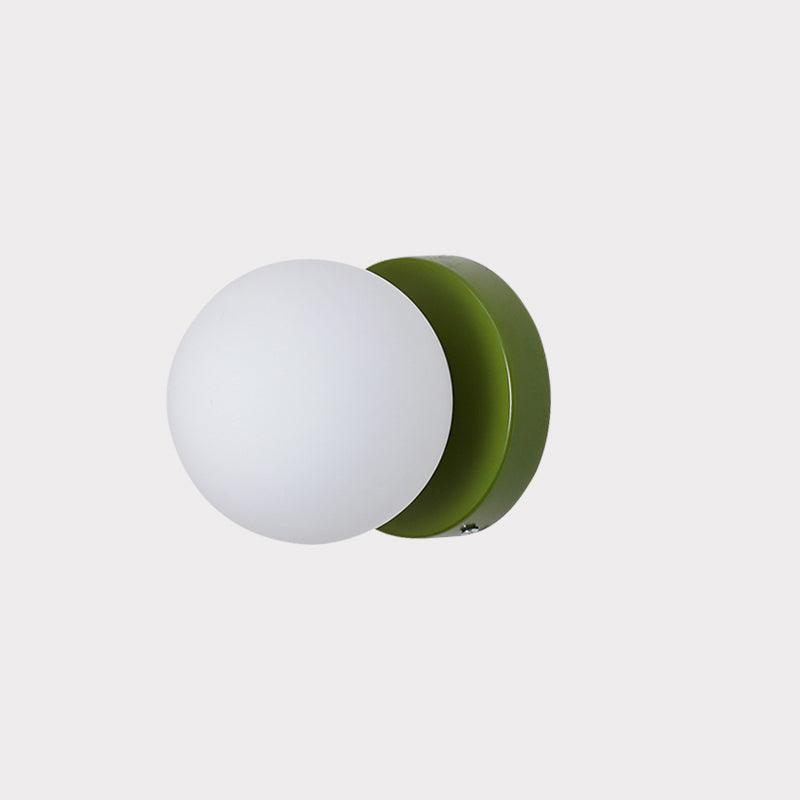 Nuvol Wall Lamp Set | Metal & Glass | 2-Pack, Available in Green, Beige, Shrimp Pink, Black, Red