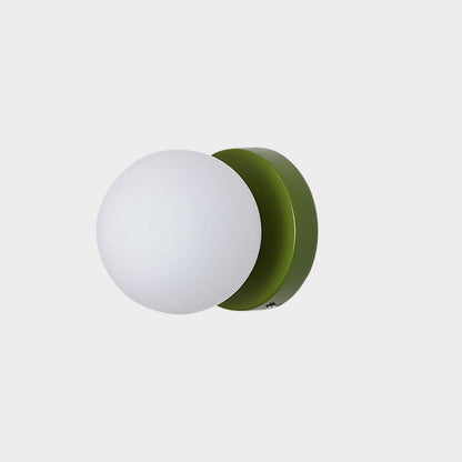 Nuvol Wall Lamp Set | Metal & Glass | 2-Pack, Available in Green, Beige, Shrimp Pink, Black, Red