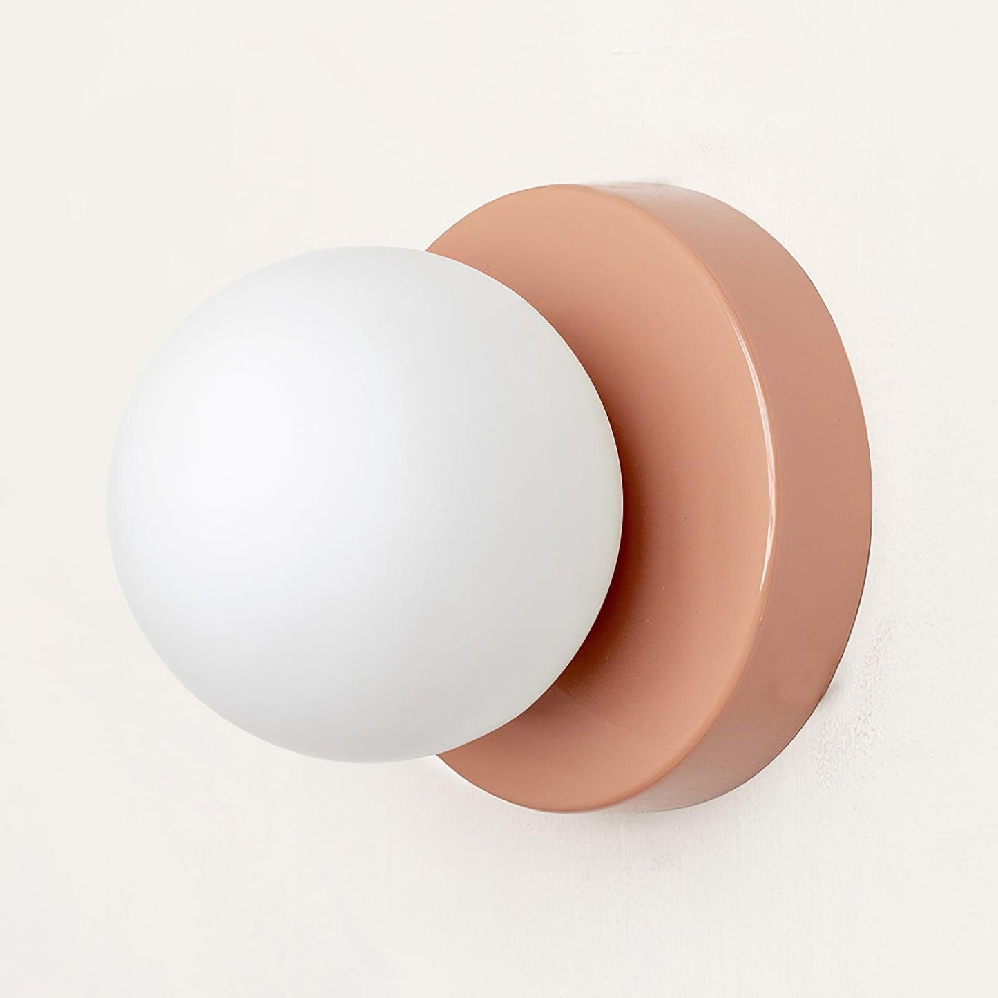 Nuvol Wall Lamp Set | Metal & Glass | 2-Pack, Available in Green, Beige, Shrimp Pink, Black, Red