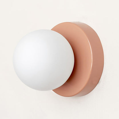 Nuvol Wall Lamp Set | Metal & Glass | 2-Pack, Available in Green, Beige, Shrimp Pink, Black, Red