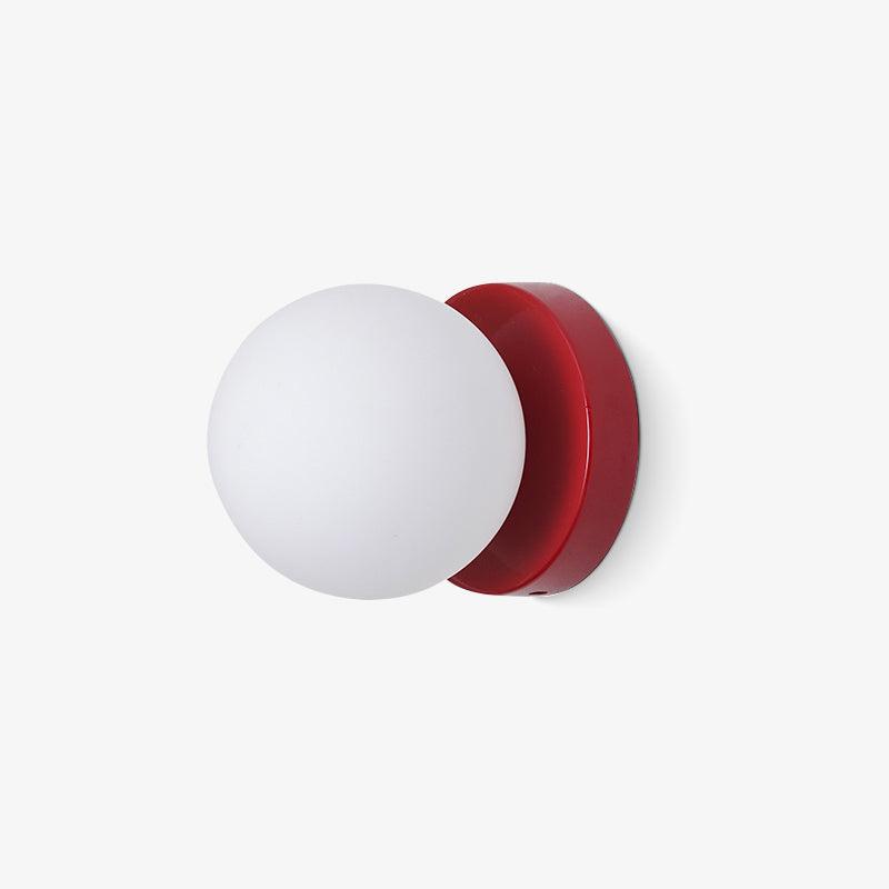 Nuvol Wall Lamp Set | Metal & Glass | 2-Pack, Available in Green, Beige, Shrimp Pink, Black, Red