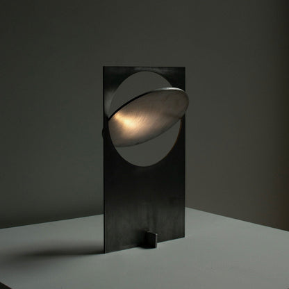 Table Lamp | Metal & Stainless Steel | 22cm Diameter, 38cm Height