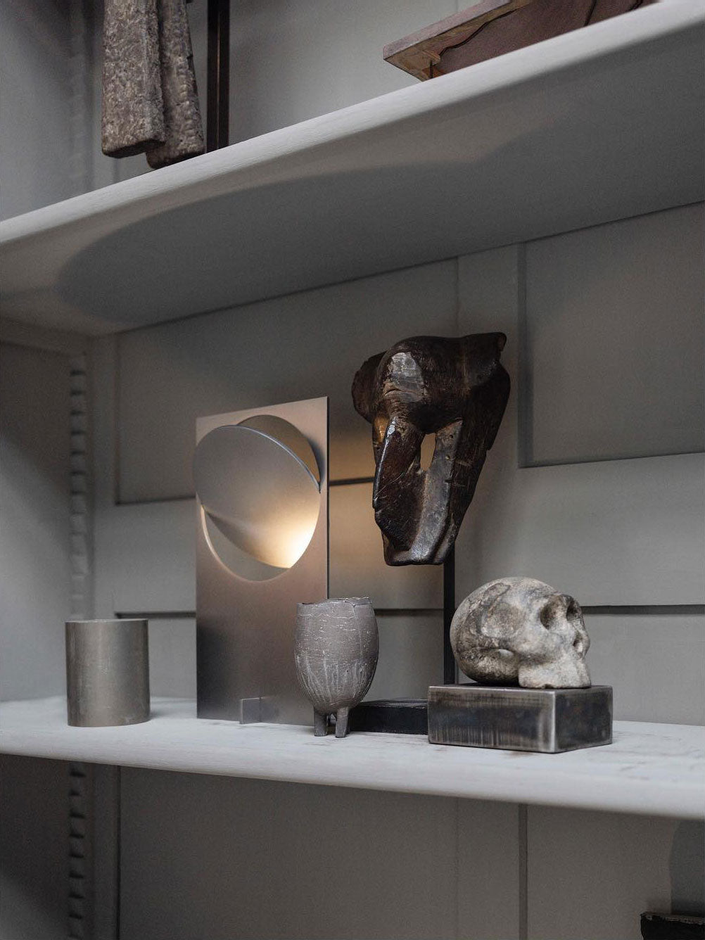 Table Lamp | Metal & Stainless Steel | 22cm Diameter, 38cm Height