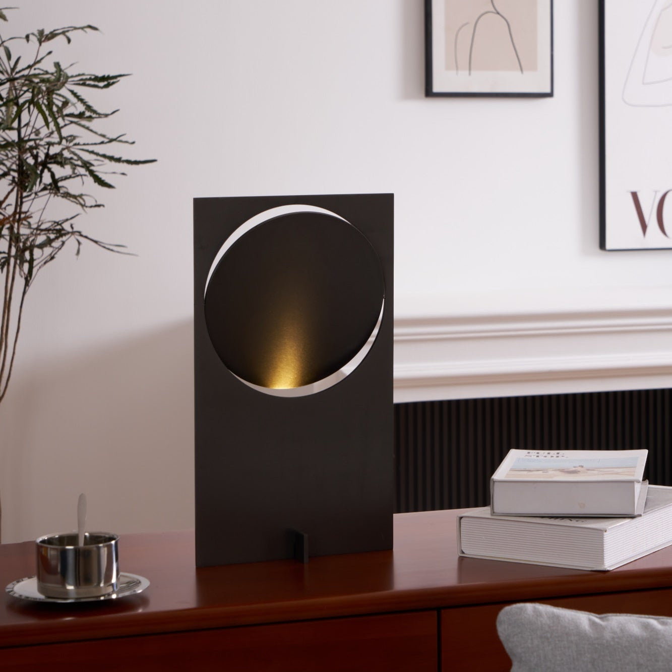 Table Lamp | Metal & Stainless Steel | 22cm Diameter, 38cm Height