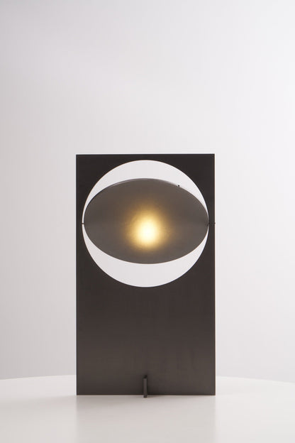 Table Lamp | Metal & Stainless Steel | 22cm Diameter, 38cm Height