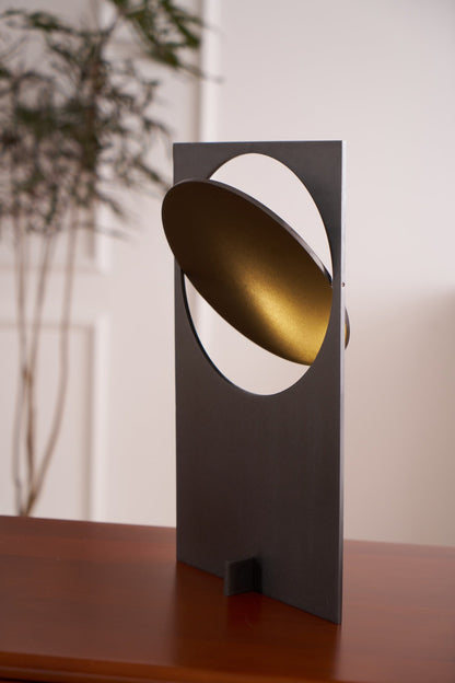 Table Lamp | Metal & Stainless Steel | 22cm Diameter, 38cm Height