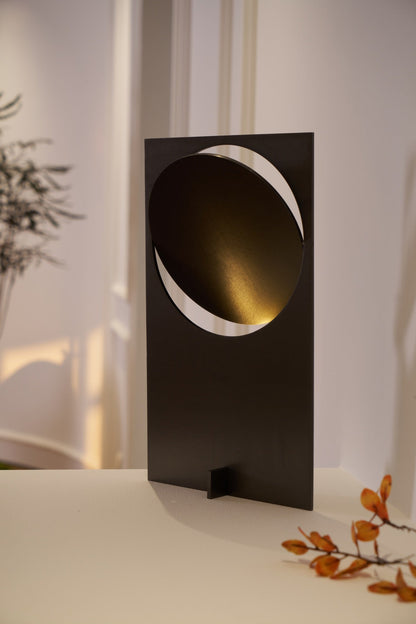 Table Lamp | Metal & Stainless Steel | 22cm Diameter, 38cm Height