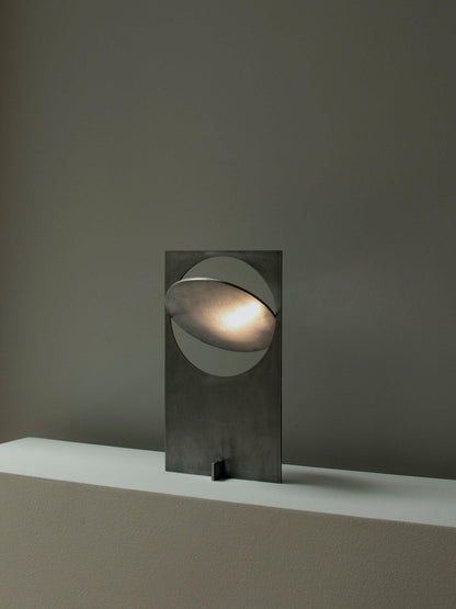 Table Lamp | Metal & Stainless Steel | 22cm Diameter, 38cm Height