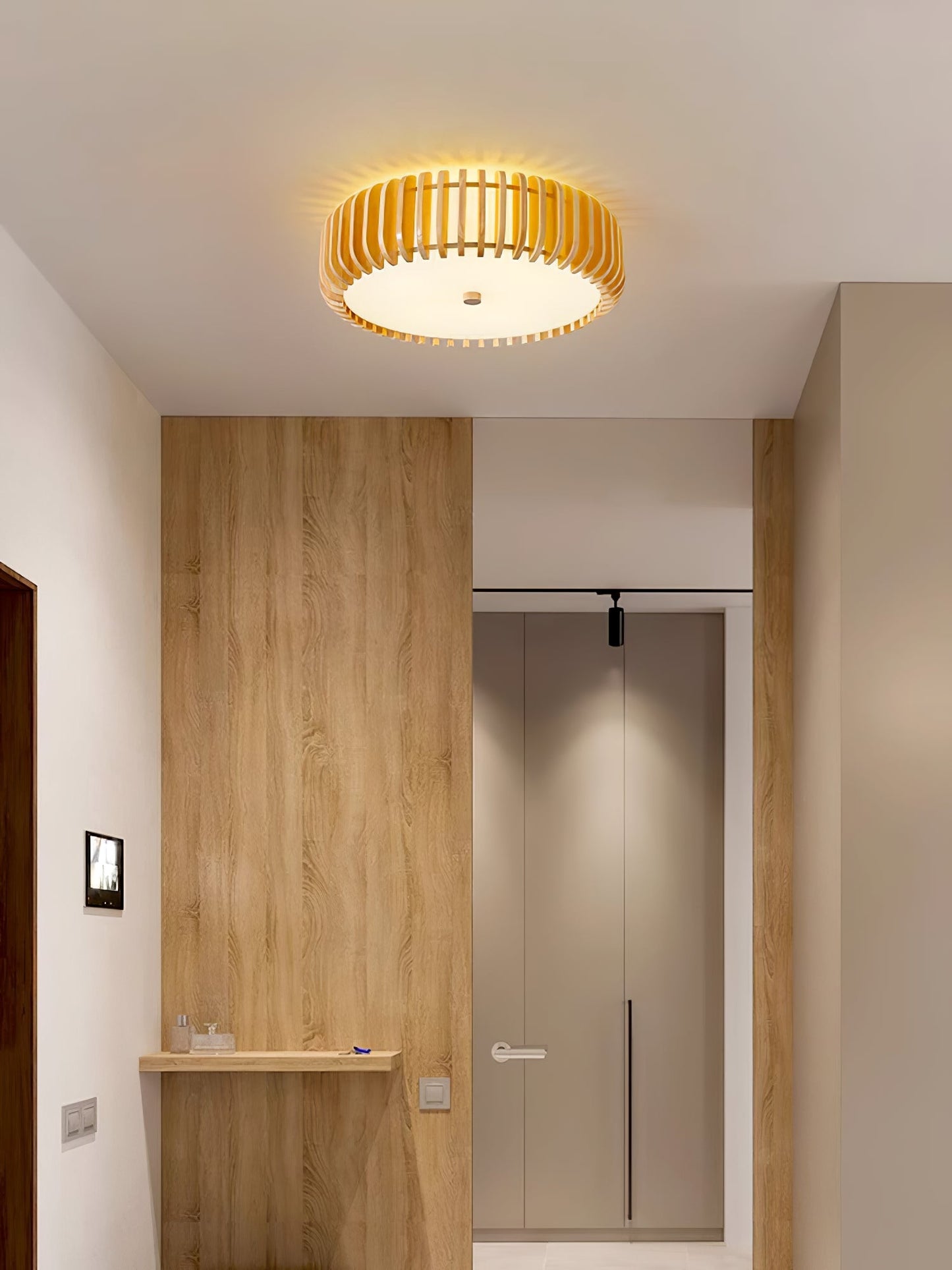 Oakflare Ceiling Lamp | Wooden & Acrylic | 35cm or 52cm Diameter